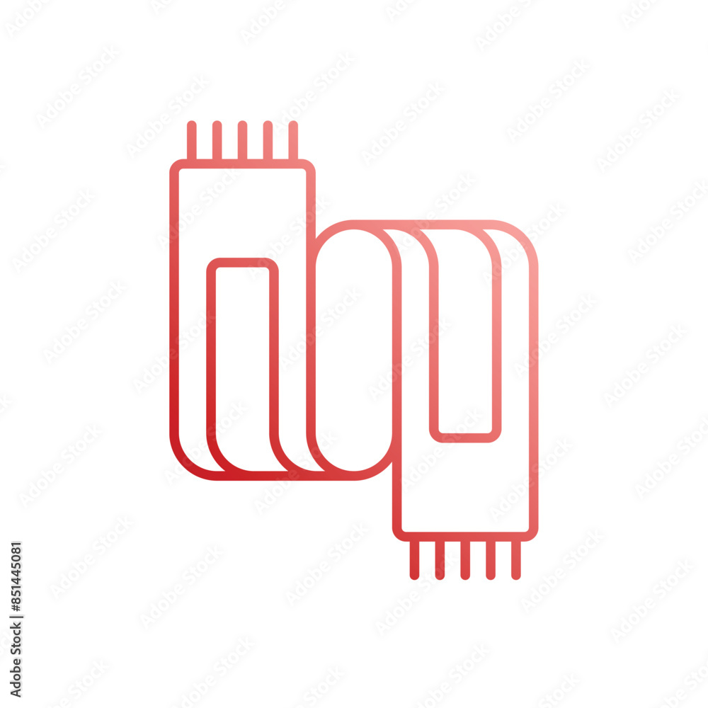 Scarf vector icon