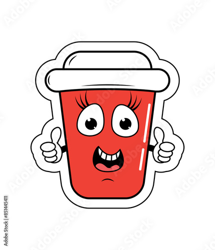 Drinking Cup Cartoon