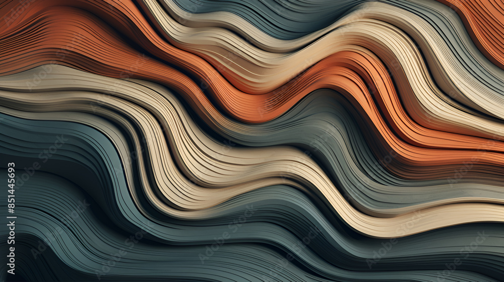 Fototapeta premium Stunning abstract background of waves can be used for various purposes