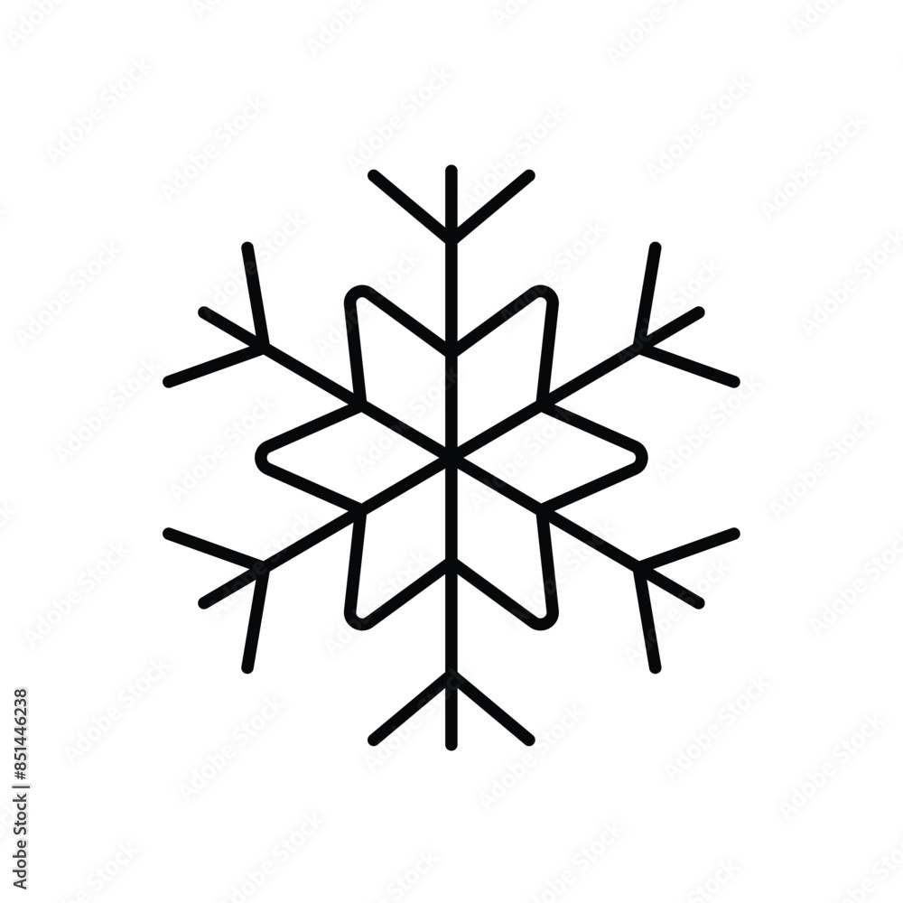 Snow Flake vector icon Snow Flake vector icon