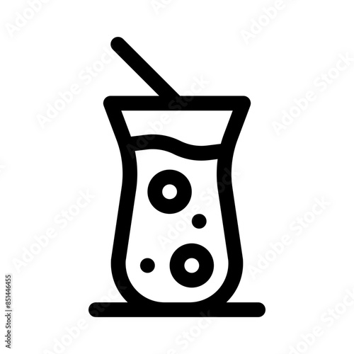 cocktail line icon