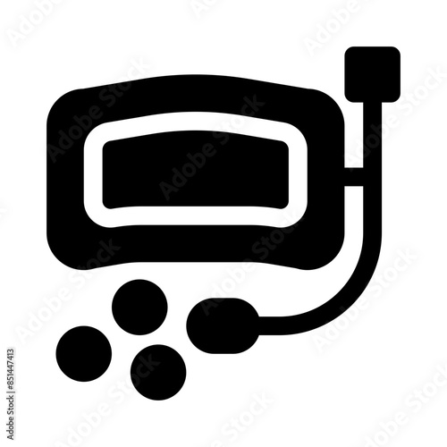 snorkel glyph icon