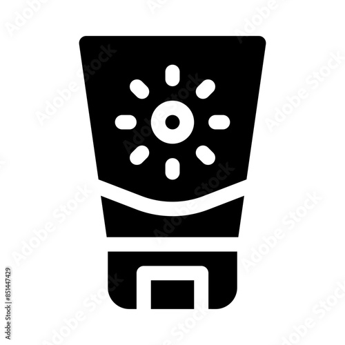 sunscreen glyph icon