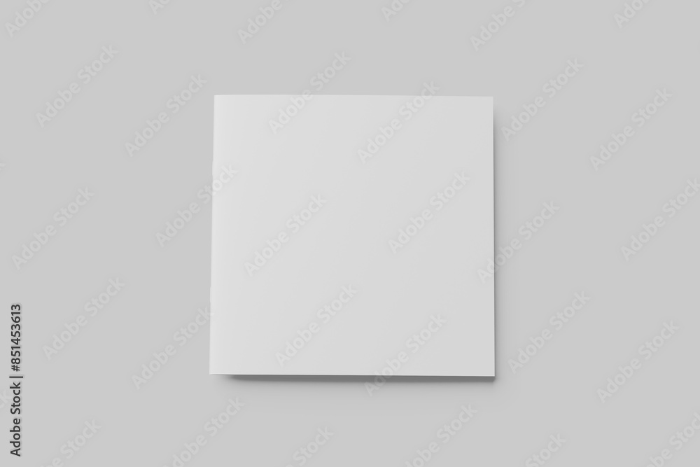 Blank Square Brochure White Blank Square Brochure White