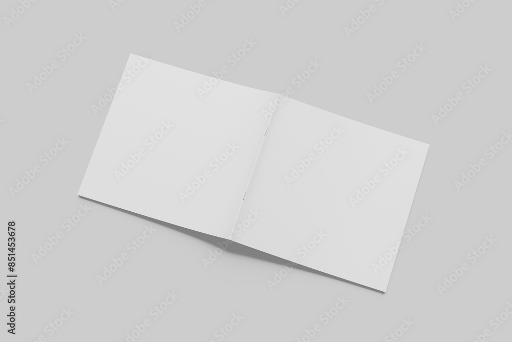Blank Square Brochure White Blank Square Brochure White