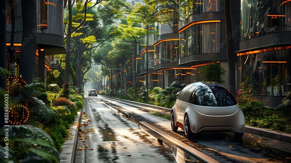 Fototapeta premium Robotic Arm Assembling Electronic Components