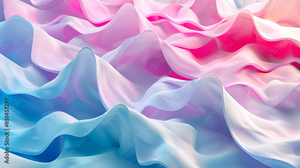 Obraz premium magenta and pink fluffy pastel ink smoke cloud against black background - 