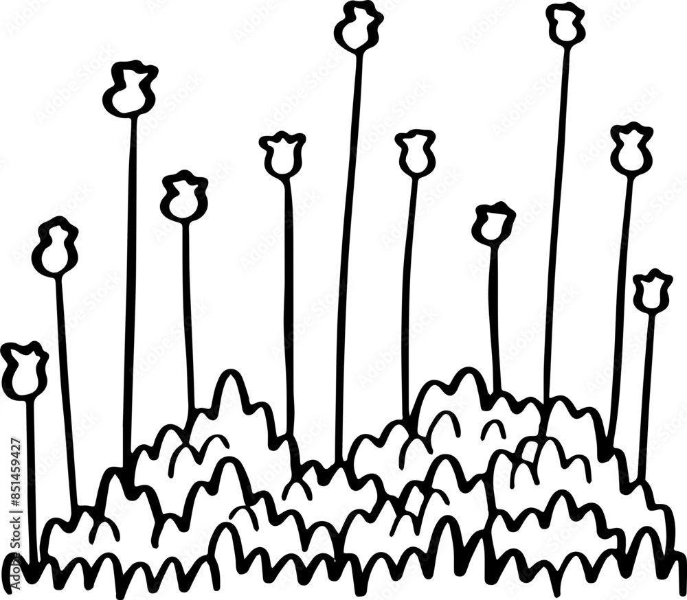 cute cartoon plant drawing. cute cartoon plant drawing.