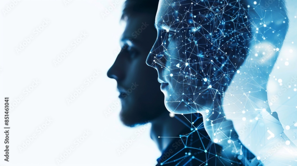 Human Resources Management and Recruitment Concept. Mixed media double exposure network Human Resources Management and Recruitment Concept. Mixed media double exposure network