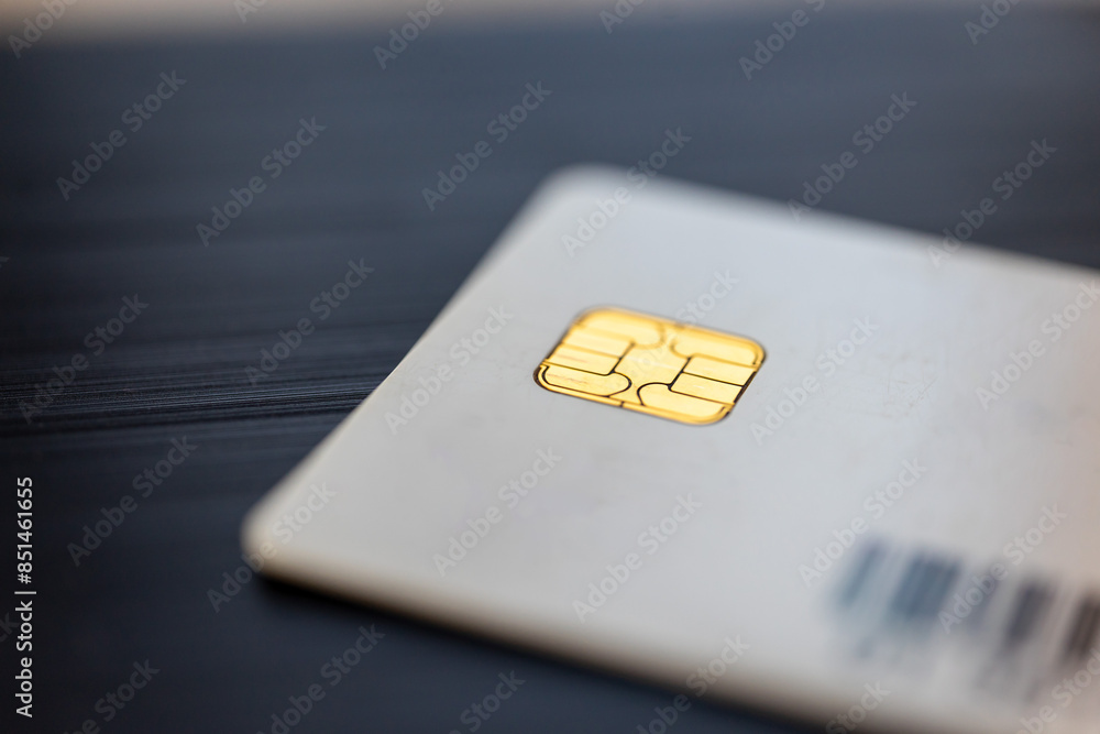 Close-up of a SIM card. Shallow depth of field Close-up of a SIM card. Shallow depth of field
