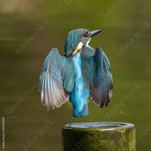 Common kingfisher ,Ai genarete photo