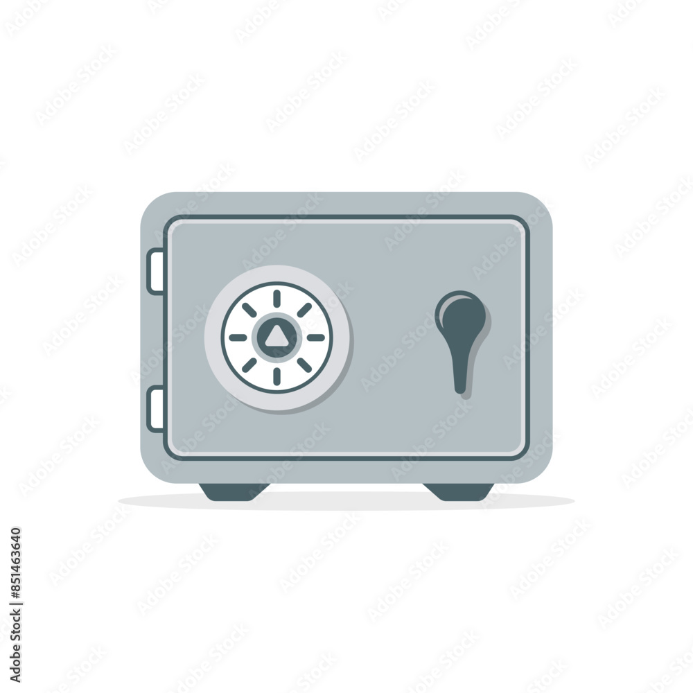 Metal bank safe icon in flat style. Money vault vector illustration on isolated background. Storage sign business concept. Metal bank safe icon in flat style. Money vault vector illustration on isolated background. Storage sign business concept.