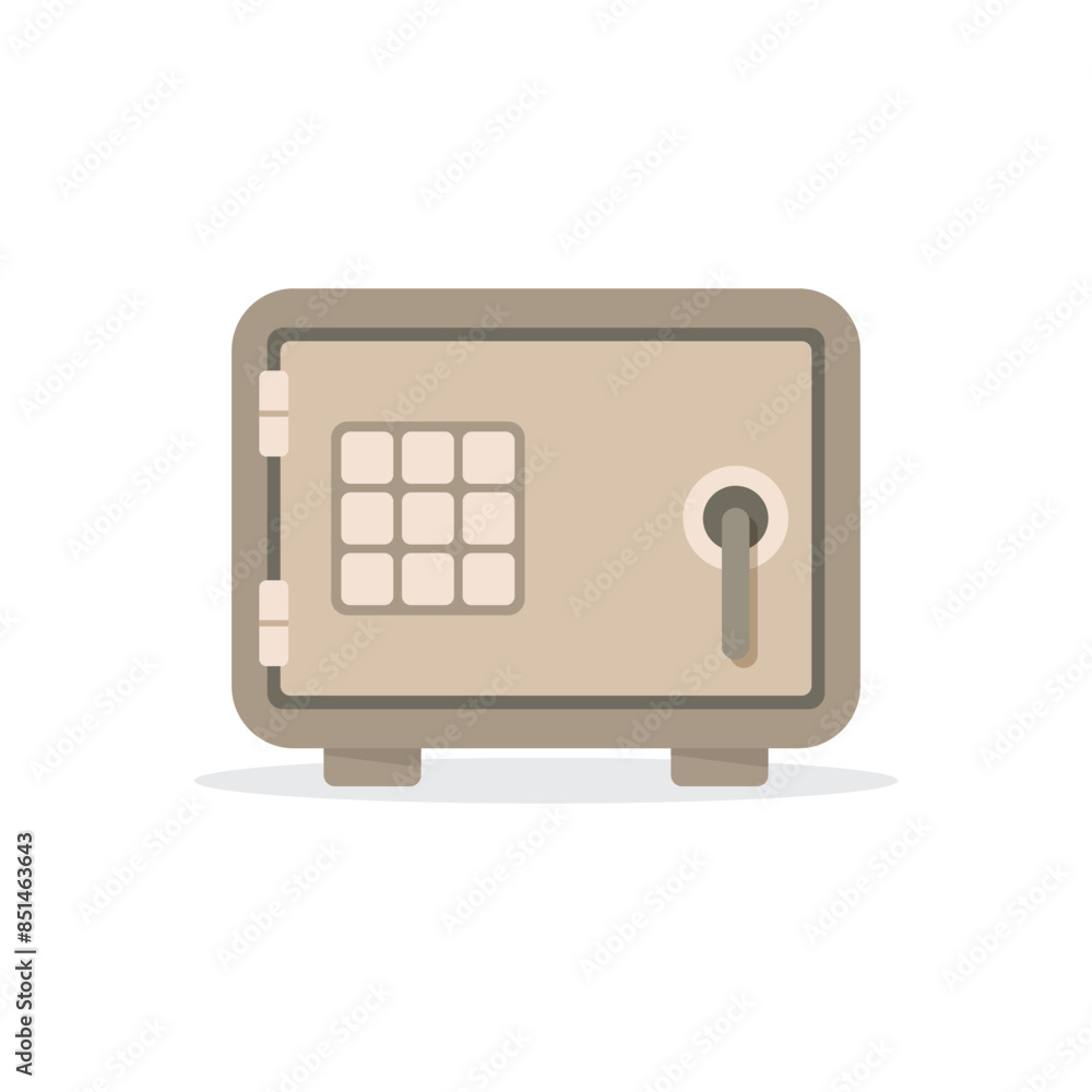 Metal bank safe icon in flat style. Money vault vector illustration on isolated background. Storage sign business concept. Metal bank safe icon in flat style. Money vault vector illustration on isolated background. Storage sign business concept.