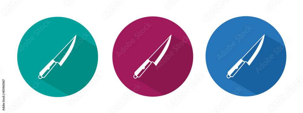 Icon for knife vector illustration in flat. Icon for knife vector illustration in flat.
