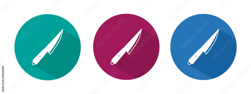 Icon for knife vector illustration in flat. Icon for knife vector illustration in flat.