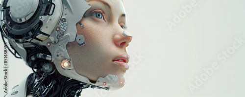 A robotic humanoid, its artificial intelligence indistinguishable from that of a human.