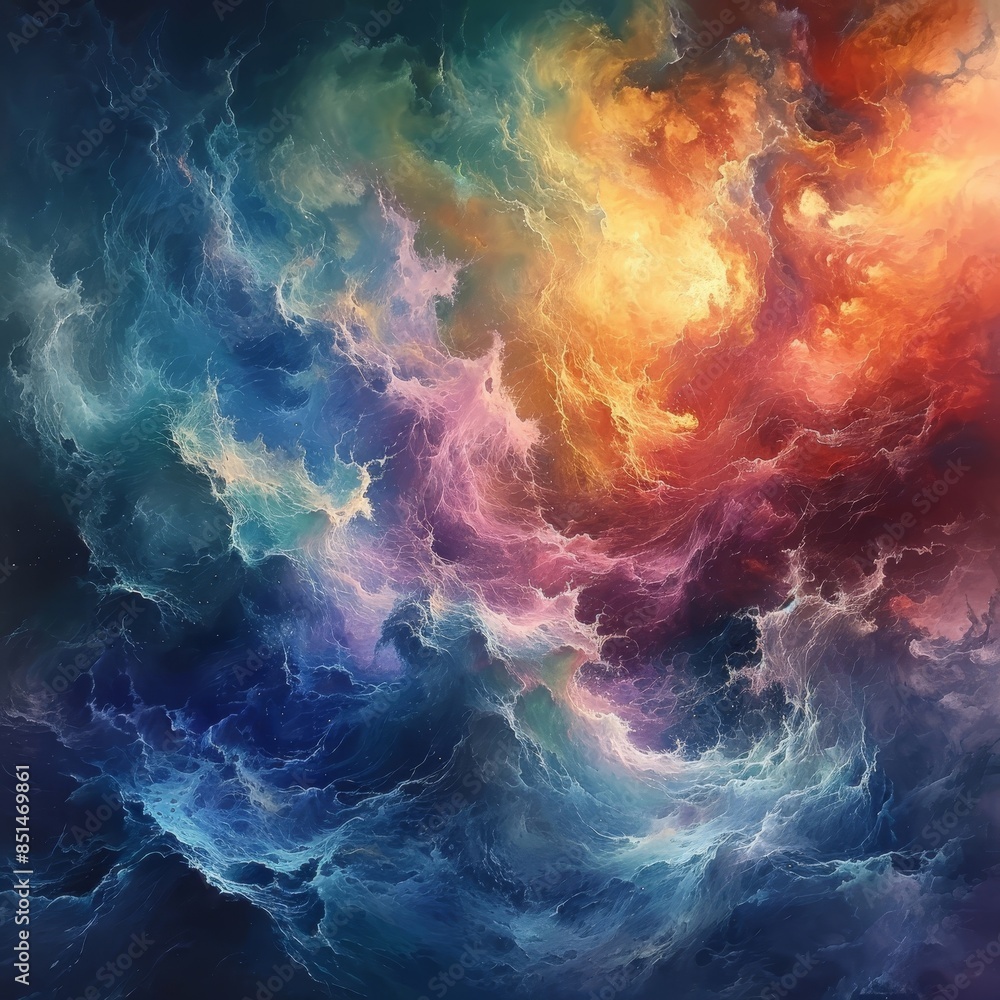 Obraz premium Powerful Abstract Cloud Formations