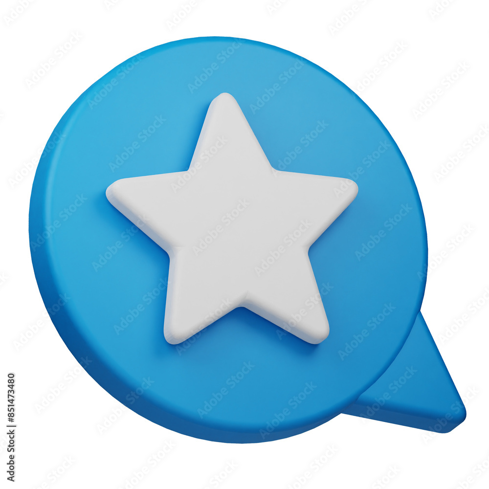 review 3d icon isolated on the transparent background review 3d icon isolated on the transparent background