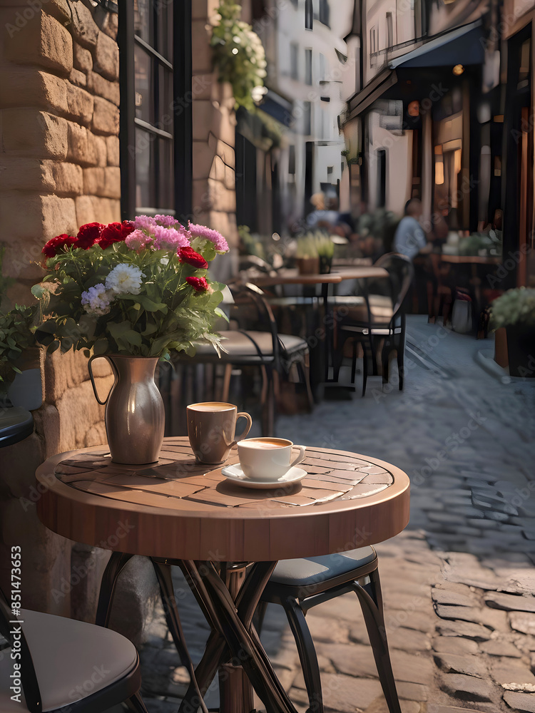 Fototapeta premium French Coffeeshop Travelling Photography Art