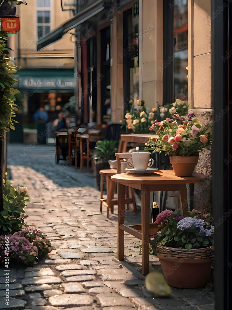 Fototapeta premium French Coffeeshop Travelling Photography Art