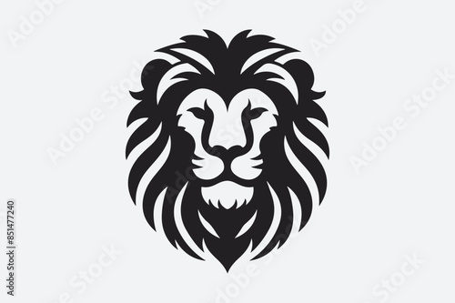 Lion Face Logo Icon Vector Illustration