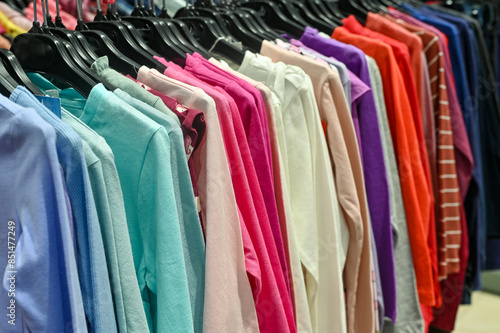 Wallpaper Mural Selection of clothes on hangers Torontodigital.ca