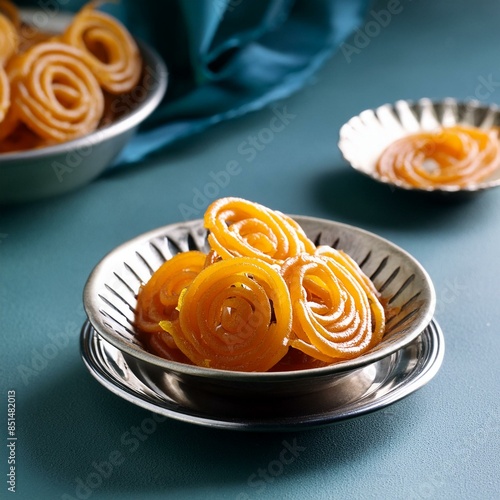 Indian special sweet food jalebi or imarti photo