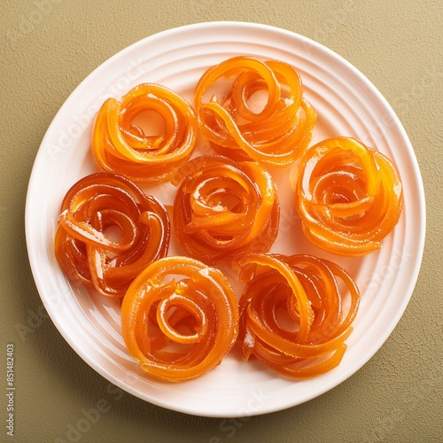 Indian special sweet food jalebi or imarti photo