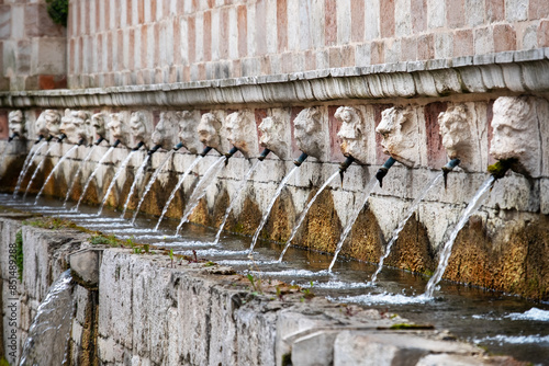 The Fontana delle 99 Cannelle in L Aquila - Abruzzo - Italy