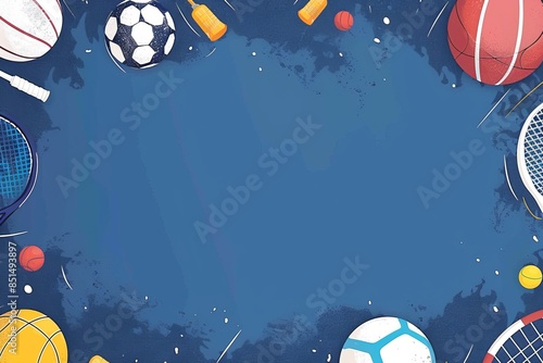 Banner template for national sports day, design template, wallpaper ,poster photo