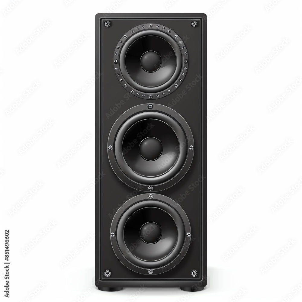 A speaker clipart, computer hardware element, vector illustration, black, isolated on white background A speaker clipart, computer hardware element, vector illustration, black, isolated on white background
