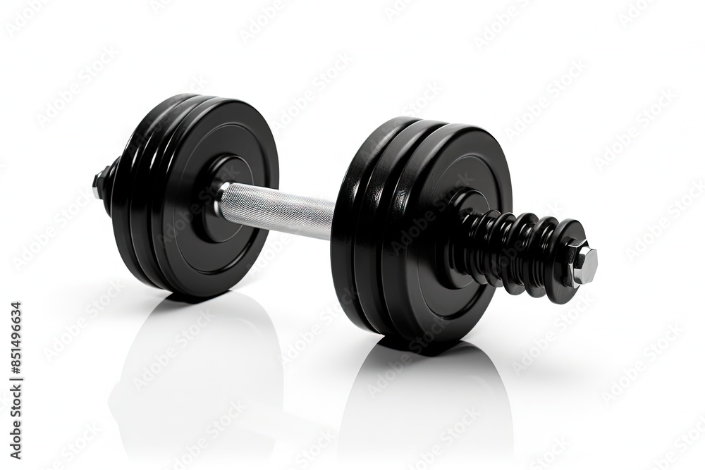 A pair of dumbbells with a silver handle
A pair of dumbbells with a silver handle