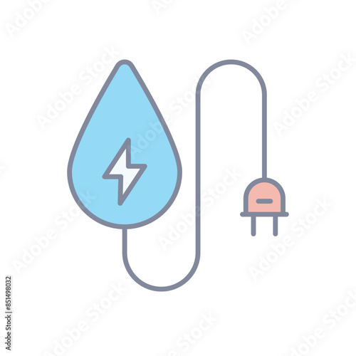 Water Energy vector icon