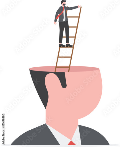 Foresight, business concept vector illustration

