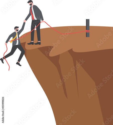 Illustration Helping hand concepts cartoons

