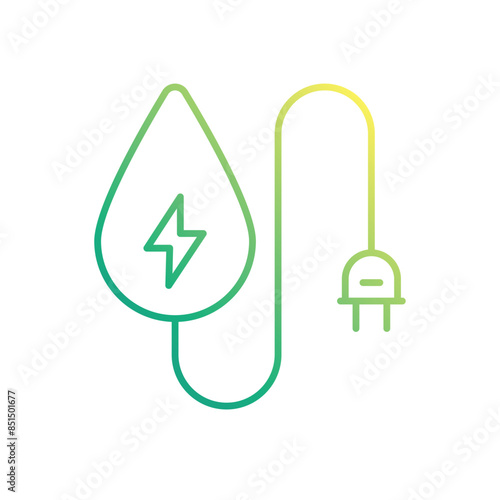 Water Energy vector icon