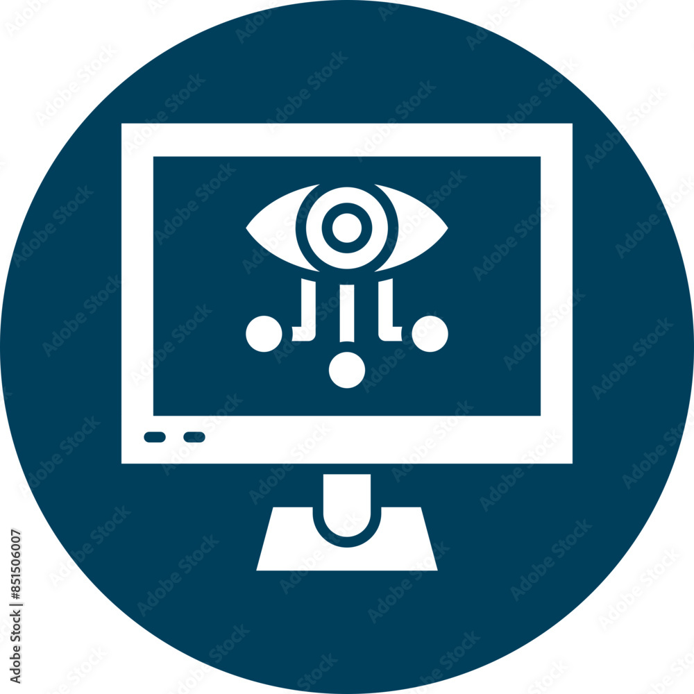 Data Visualization Glyph Circle Icon Data Visualization Glyph Circle Icon
