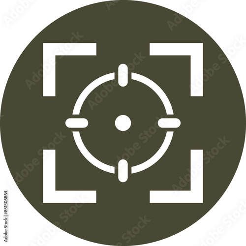 Focus Glyph Circle Icon