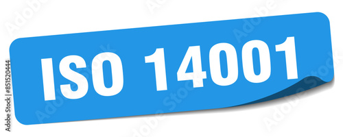 iso 14001 sticker. iso 14001 label