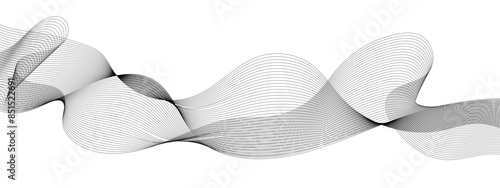 Abstract gradient grey wavy flowing dynamic smooth curve lines background. Digital future technology concept, presentation, web design, cover, web, texture, technology, science, data, music, magazine.