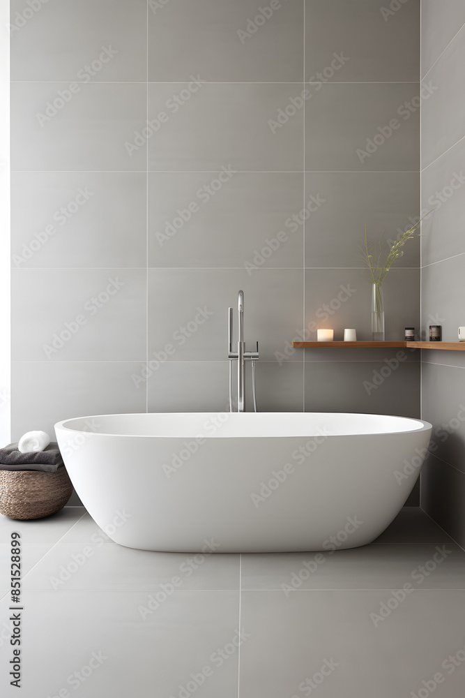 Modern luxury bathroom interior in black and white colors Modern luxury bathroom interior in black and white colors