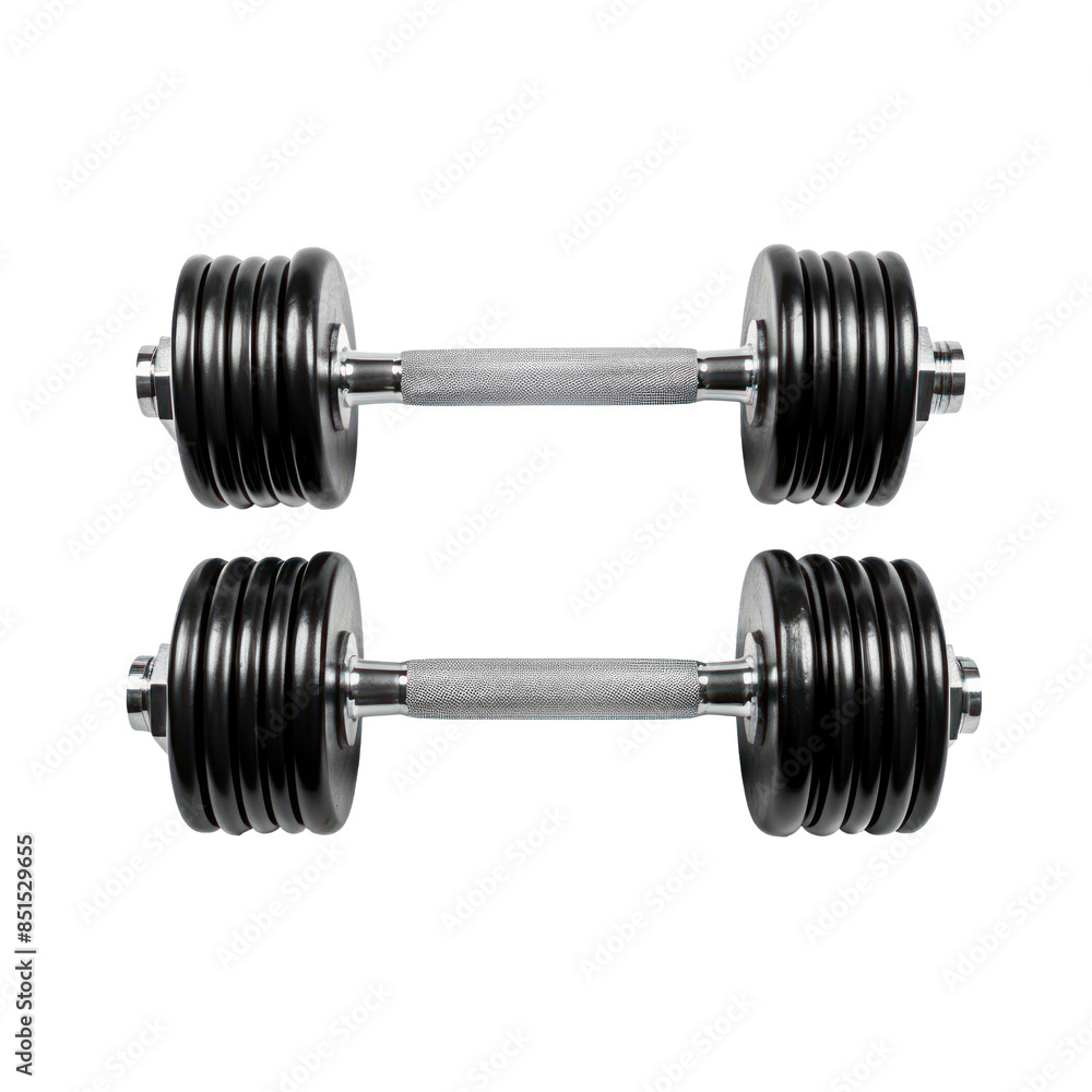 Pair of Heavy Black Sport Dumbbells. Adjustable Iron Dumbbells for Strength Training and Fitness. Pair of Heavy Black Sport Dumbbells. Adjustable Iron Dumbbells for Strength Training and Fitness.