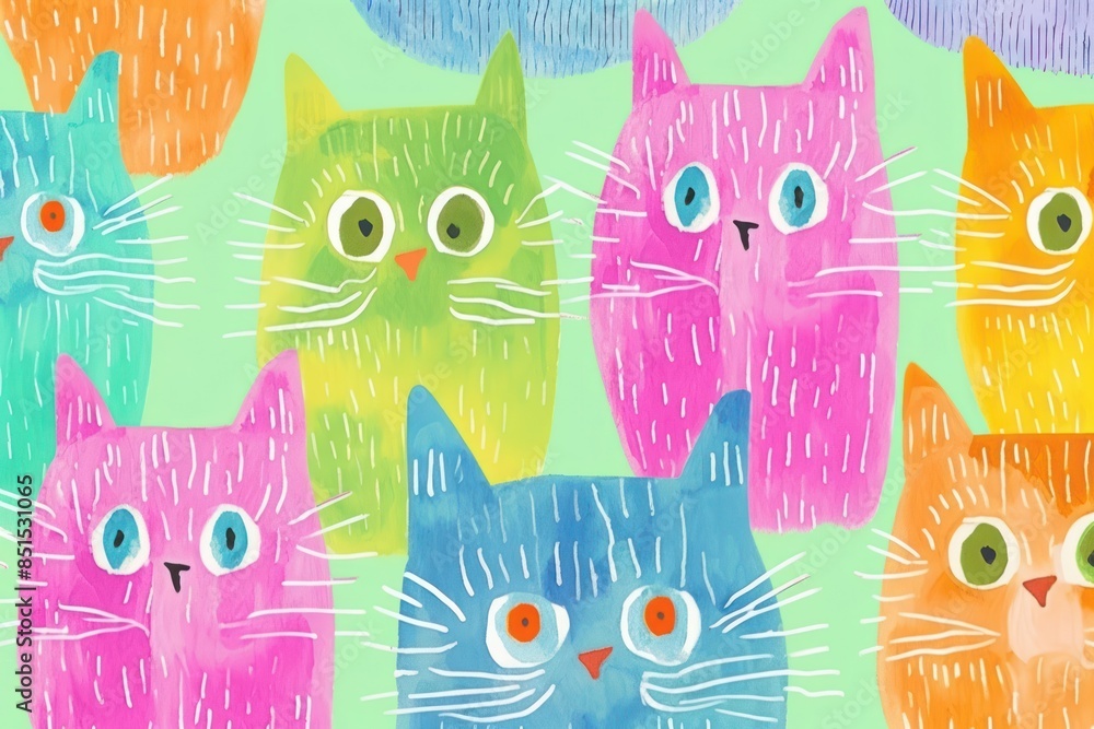Cat backgrounds pattern animal. Cat backgrounds pattern animal.