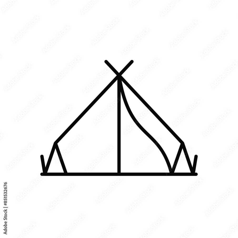 Tent vector icon Tent vector icon