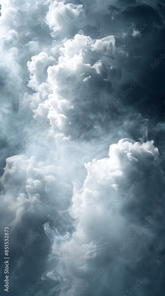 Obraz premium Ethereal Cloud Imagery for Serene Skincare and Wellness Backdrop