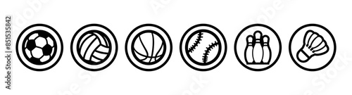 Different Sport Balls and Bow...