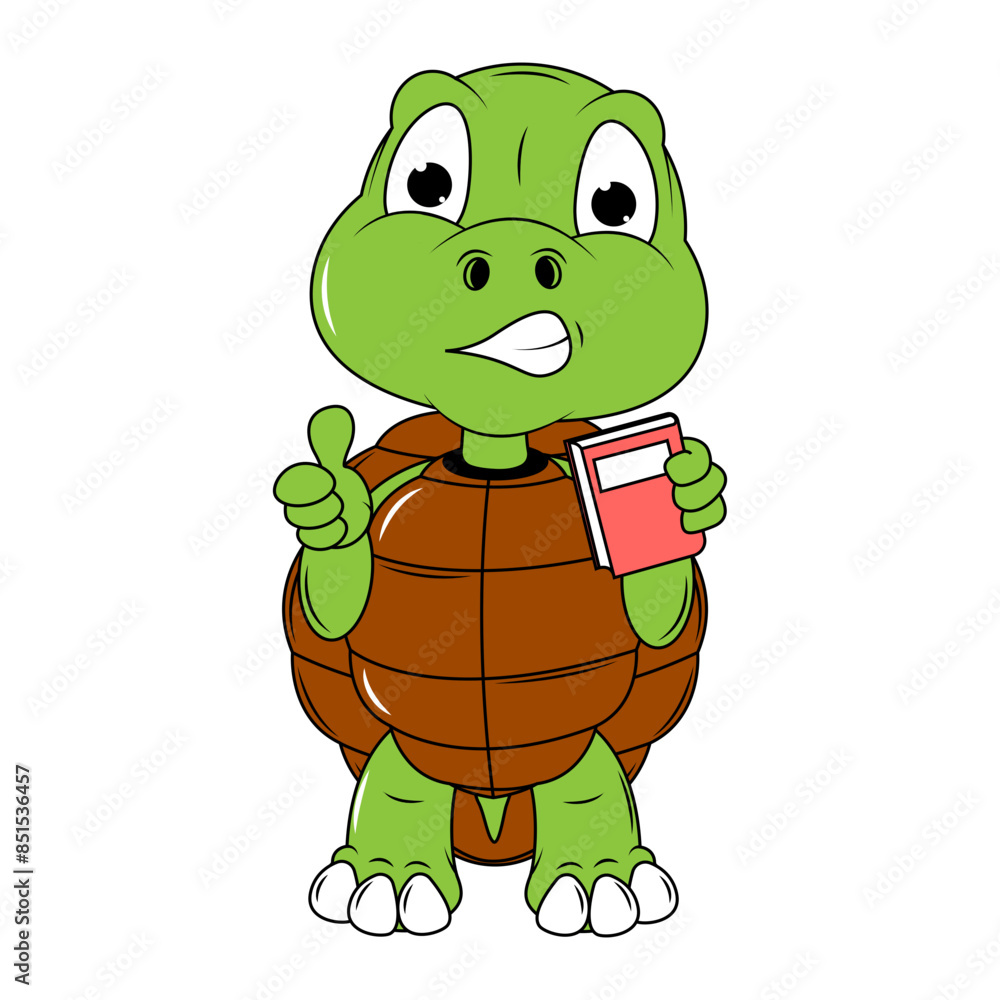 Obraz premium Cute turtle cartoon
