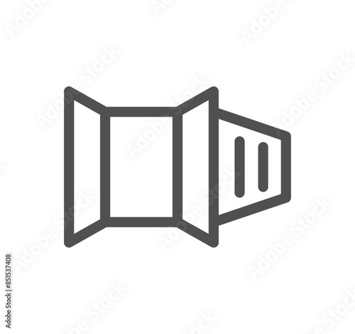 Logistics related icon outline and linear vector.