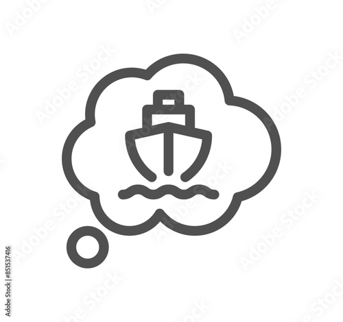Logistics related icon outline and linear vector.