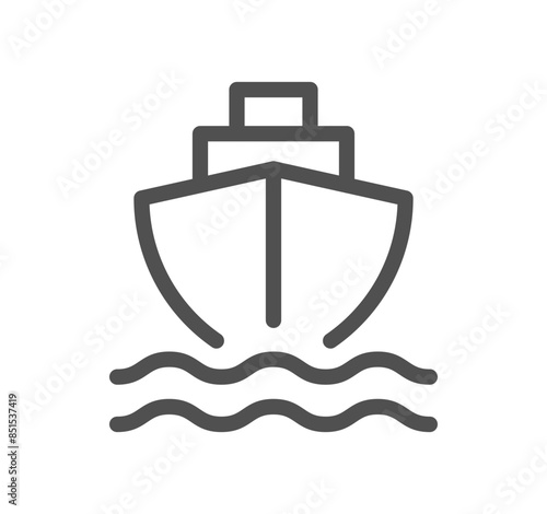 Logistics related icon outline and linear vector.